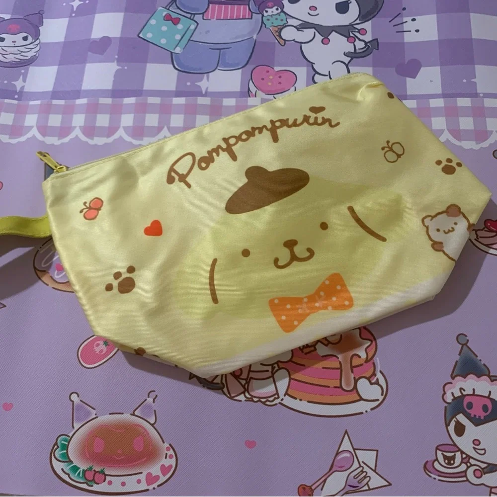 Pompompurin Yellow Lightweight Zip Bag with Wrist Strap